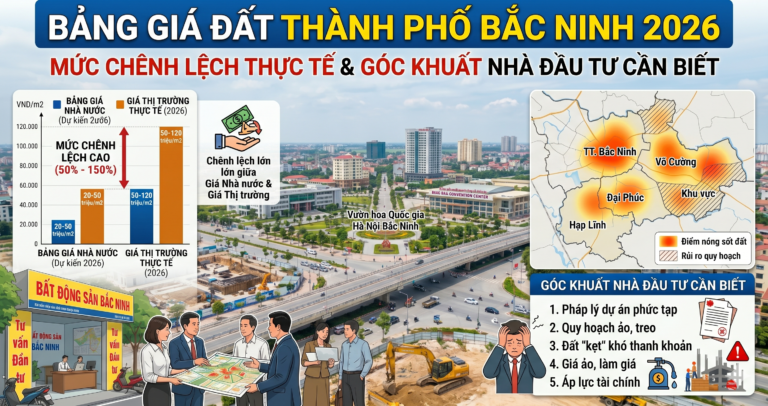 bảng giá đất thành phố Bắc Ninh 2026